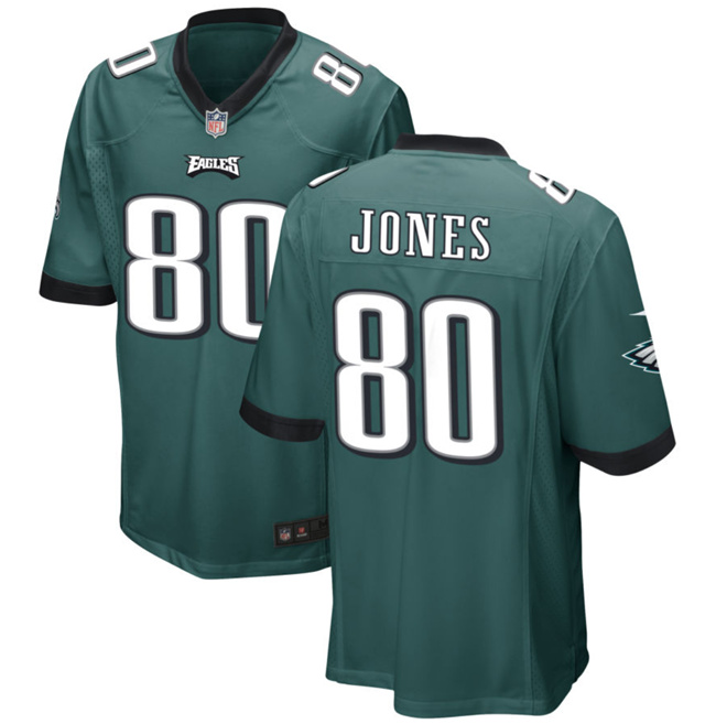 Men's Philadelphia Eagles #80 Julio Jones Green 2023 Football Stitched Jersey